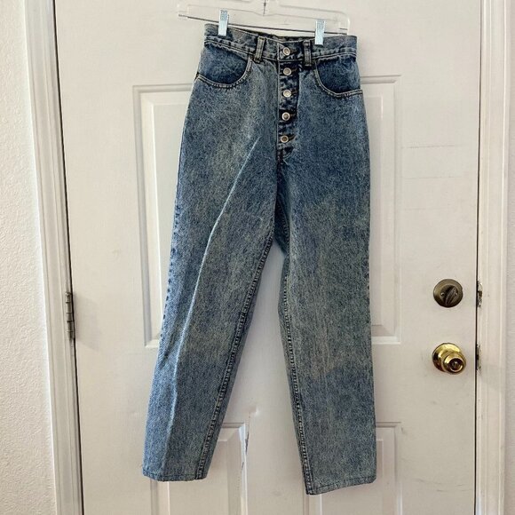 Blue Lawman Western Vintage Premium Button-Fly Acid Wash JR Jeans Sz 5 - Picture 1 of 10
